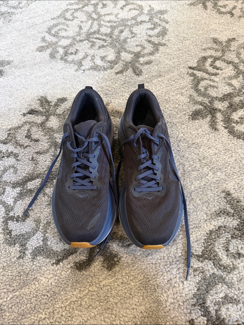 Men's Navy Hoka Athletic Running Shoes